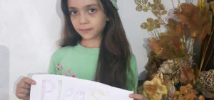 A girl at war in Syria for peace