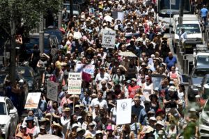 The march against the new Trump order