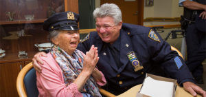 Meeting a NYPD cop, a dream come true for Berenice