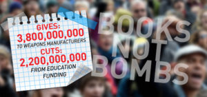 CSU members join ‘Books not bombs’ protest