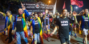 Uniting Network members declare Love Wins at Mardi Gras