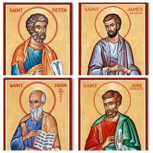 What do we know about who wrote the letters in the name of the apostles?