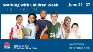 Working with Children Week is 21–27 June 2021.