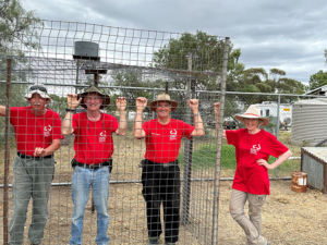 Megan’s chooks are safe – thanks to dedicated volunteers